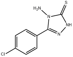 4-AMINO-3-(4-CHLOROPHENYL)-5-MERCAPTO-4H-1,2,4-TRIAZOLE 구조식 이미지