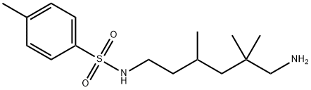 N-(6-amino-3,5,5-trimethylhexyl)-p-toluenesulphonamide 구조식 이미지