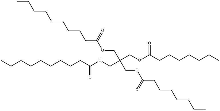 2,2-bis[[(1-oxooctyl)oxy]methyl]-1,3-propanediyl didecanoate 구조식 이미지