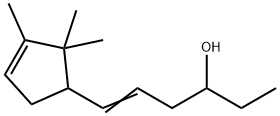 6-(2,2,3-trimethylcyclopent-3-en-1-yl)hex-5-en-3-ol 구조식 이미지