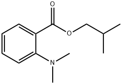 2-methylpropyl 2-(dimethylamino)benzoate 구조식 이미지