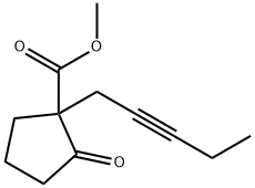 methyl 2-oxo-1-(2-pentynyl)cyclopentanecarboxylate 구조식 이미지