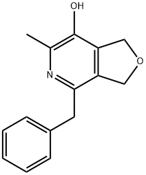 4-benzyl-1,3-dihydro-6-methylfuro[3,4-c]pyridin-7-ol Structure