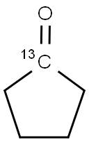 CYCLOPENTANONE (1-13C) Structure