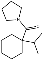 1-[[1-(isopropyl)cyclohexyl]carbonyl]pyrrolidine 구조식 이미지