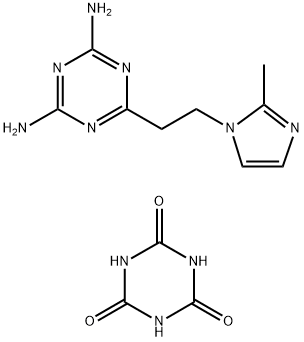 1,3,5-Triazine-2,4,6(1H,3H,5H)-trione, compd. with 6-2-(2-methyl-1H-imidazol-1-yl)ethyl-1,3,5-triazine-2,4-diamine (1:1) Structure