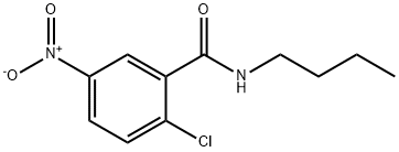 N-butyl-2-chloro-5-nitrobenzamide 구조식 이미지