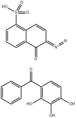2,3,4-트리히드록시벤조페논 2,1,5-디아조나프토퀴논 술폰산 구조식 이미지