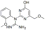 N-[4-HYDROXY-6-(METHOXYMETHYL)-2-PYRIMIDINYL]-N-(2-METHOXYPHENYL)GUANIDINE 구조식 이미지
