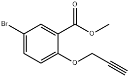 methyl 5-bromo-2-(2-propynyloxy)benzenecarboxylate 구조식 이미지