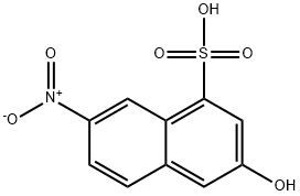 3-히드록시-7-니트로나프탈렌술폰산 구조식 이미지