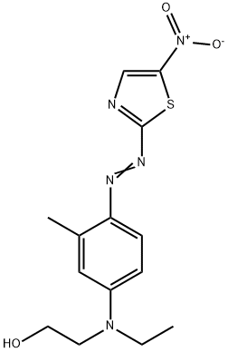 2-[ethyl[3-methyl-4-[(5-nitrothiazol-2-yl)azo]phenyl]amino]ethanol 구조식 이미지