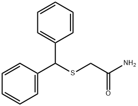 2-[(Diphenylmethyl)thio]acetamide 구조식 이미지