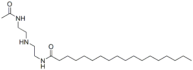 N-[2-[[2-(Acetylamino)ethyl]amino]ethyl]octadecanamide 구조식 이미지