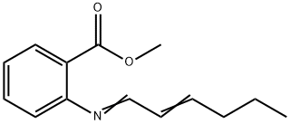 메틸2-(2-헥세닐리덴아미노)벤조에이트 구조식 이미지