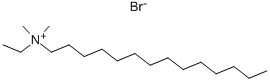 Tetradecyldimethylethylammonium bromide 구조식 이미지
