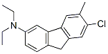 7-클로로-N,N-디에틸-6-메틸-9H-플루오렌-3-아민 구조식 이미지