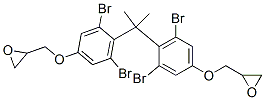 2,2'-[(1-methylethylidene)bis[(3,5-dibromo-4,1-phenylene)oxymethylene]]bisoxirane 구조식 이미지