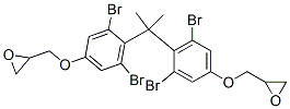 2,2'-[(1-methylethylidene)bis[(3,5-dibromo-4,1-phenylene)oxymethylene]]bisoxirane Structure