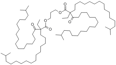 아이소옥타데칸오익 산; 2-에틸-2-(((1-옥소아이소옥타데클일)-옥시)- 메틸)-1,3-프로판딜 에스테르 구조식 이미지