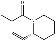 Piperidine, 2-ethenyl-1-(1-oxopropyl)-, (2R)- (9CI) Structure