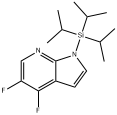 1H-Pyrrolo[2,3-b]pyridine, 4,5-difluoro-1-[tris(1-methylethyl)silyl]- Structure