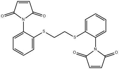 1,2-Ethylenebis((2-maleimidophenyl)thio ether) 구조식 이미지