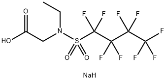 sodium N-ethyl-N-[(nonafluorobutyl)sulphonyl]glycinate  구조식 이미지