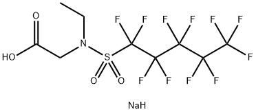 sodium N-ethyl-N-[(undecafluoropentyl)sulphonyl]glycinate Structure