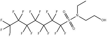 N-에틸-1,1,2,2,3,3,4,4,5,5,6,6,7,7,7-펜타데카플루오로-N-(2-히드록시에틸)헵탄-1-술폰아미드 구조식 이미지