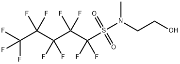 1,1,2,2,3,3,4,4,5,5,5-undecafluoro-N-(2-hydroxyethyl)-N-methylpentane-1-sulphonamide 구조식 이미지