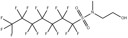 1,1,2,2,3,3,4,4,5,5,6,6,7,7,7-펜타데카플루오로-N-(2-히드록시에틸)-N-메틸헵탄-1-술폰아미드 구조식 이미지