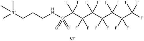 trimethyl-3-[[(pentadecafluoroheptyl)sulphonyl]amino]propylammonium chloride 구조식 이미지
