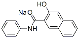 sodium 3-hydroxy-N-phenylnaphthalene-2-carboxamidate 구조식 이미지