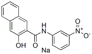 sodium 3-hydroxy-N-(3-nitrophenyl)naphthalene-2-carboxamidate 구조식 이미지