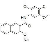 N-(4-클로로-2,5-디메톡시페닐)-3-소디옥시-2-나프탈렌카르복사미드 구조식 이미지