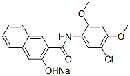 sodium N-(5-chloro-2,4-dimethoxyphenyl)-3-hydroxynaphthalene-2-carboxamidate Structure