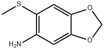 1,3-Benzodioxol-5-aMine, 6-(Methylthio)- 구조식 이미지