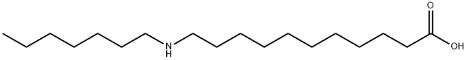 11-(헵틸아미노)운데칸산 구조식 이미지