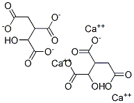 1-hydroxypropane-1,2,3-tricarboxylic acid, calcium salt Structure