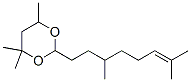 2-(3,7-dimethyloct-6-enyl)-4,4,6-trimethyl-1,3-dioxane Structure