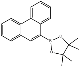 4,4,5,5-테트라메틸-2-(페난트렌-9-일)-1,3,2-디옥사보롤란 구조식 이미지