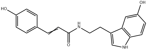 N-(p-Coumaroyl) Serotonin 구조식 이미지