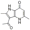 3-acetyl-1,4-dihydro-2,5-diMethyl-7H-Pyrrolo[3,2-b]pyridin-7-one 구조식 이미지