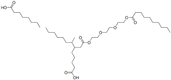 Decanoic acid, mixed diesters with octanoic acid and triethylene glycol Structure