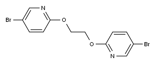 2,2'-[1,2-ethanediylbis(oxy)]bis[5-bromopyridine] Structure
