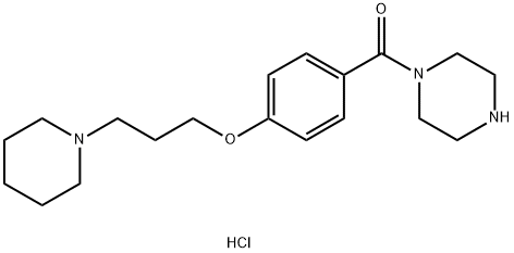 Piperazin-1-yl-[4-(3-piperidin-1-yl-propoxy)-phenyl]-methanone 구조식 이미지