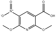 2,6-Dimethoxy-5-nitropyridine-3-carboxylic Acid Structure
