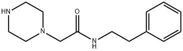 2-(PIPERAZIN-1-YL)-ACETIC ACID N-(2-PHENYLETHYL)-AMIDE Structure