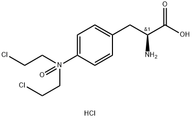 L-Phenylalanine, 4-[bis(2-chloroethyl)oxidoaMino]-, (Hydrochloride) (1:2) 구조식 이미지